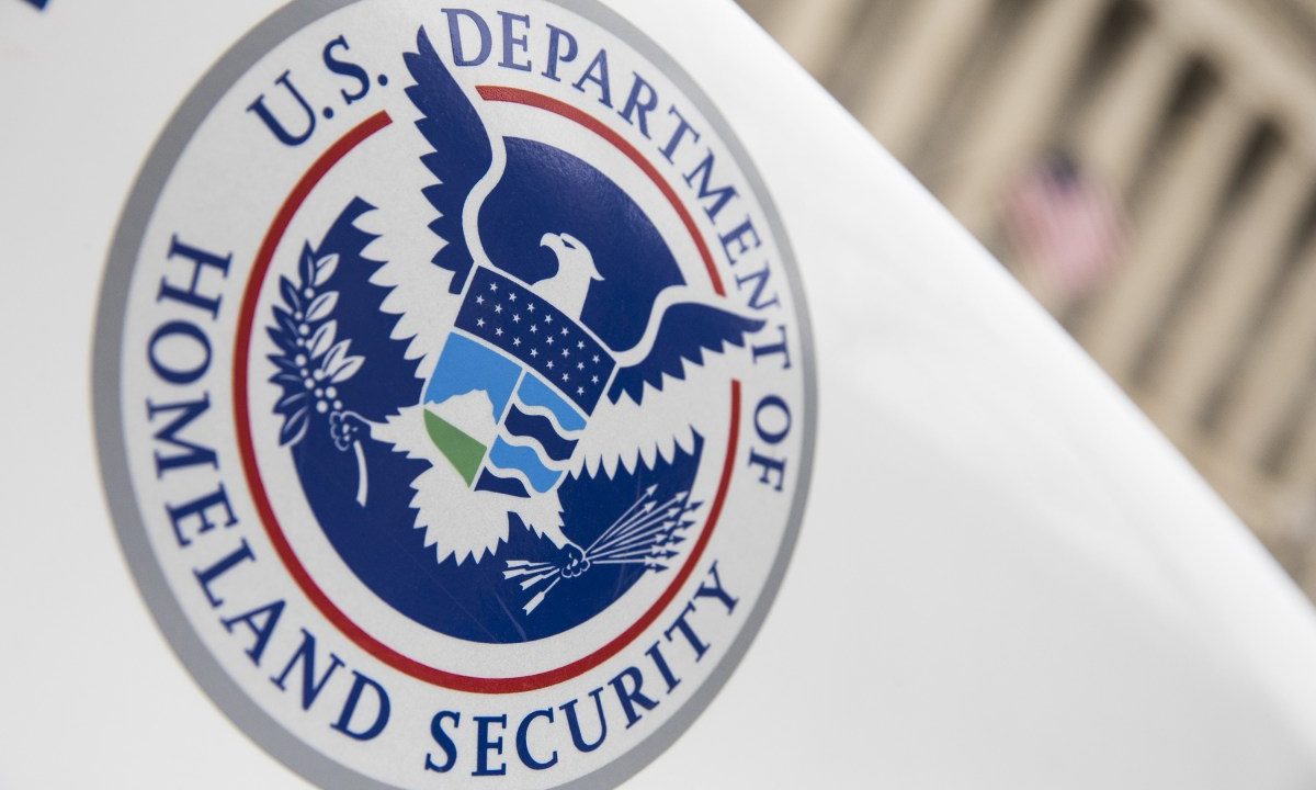 The Department of Homeland Security logo.