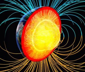 Earth Core Magnetic Field Wide