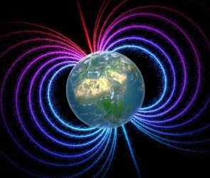 Earth Magnetic Field Glowing