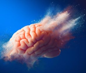 Exploding Brain Dementia Concept Close