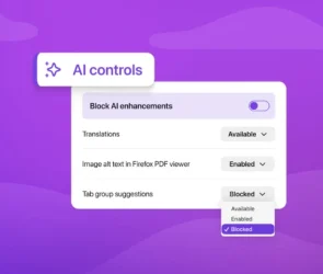 Firefox AI controls