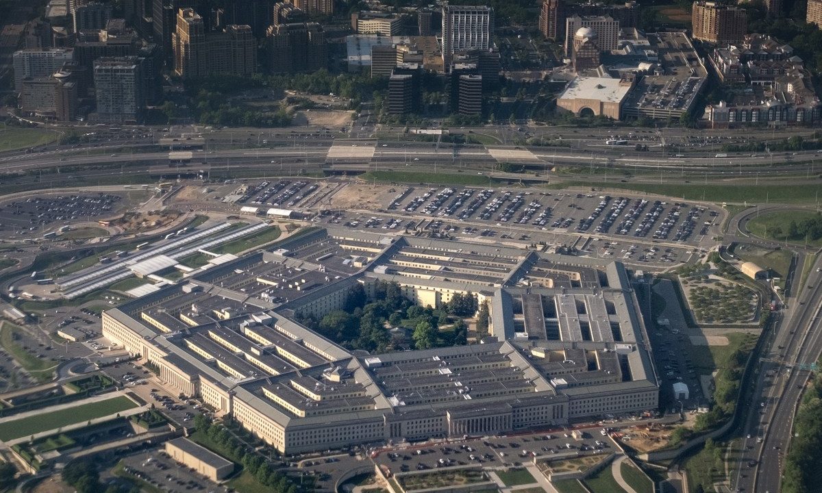 Aerial view of The Pentagon