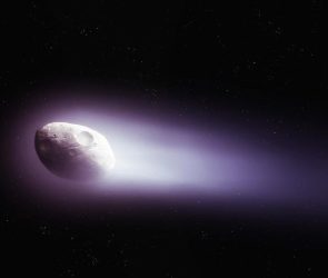 Halley's Comet in Space