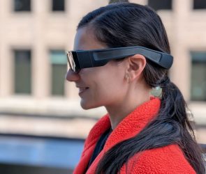 woman wearing Snap Spectacles