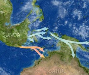 Migration Routes of Early Humans to Sahul