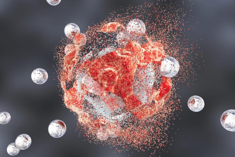 Nanoparticles Destruction of Cancer Tumor Cell