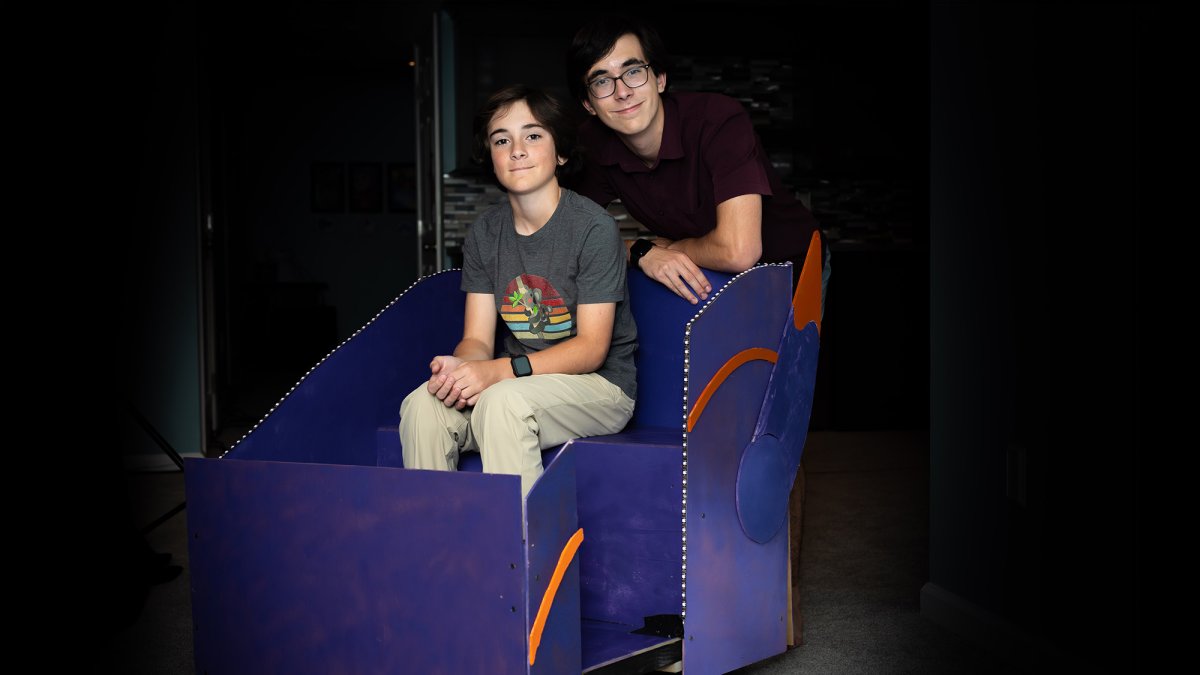 Teen brothers build a Disney-inspired ride in family basement