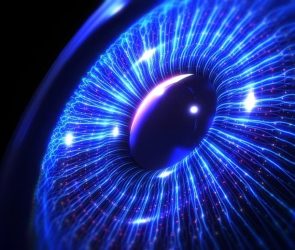 Optical Fibers Artificial Intelligence Blue Human Eye