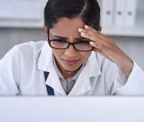 Scientist Woman Stress Worry