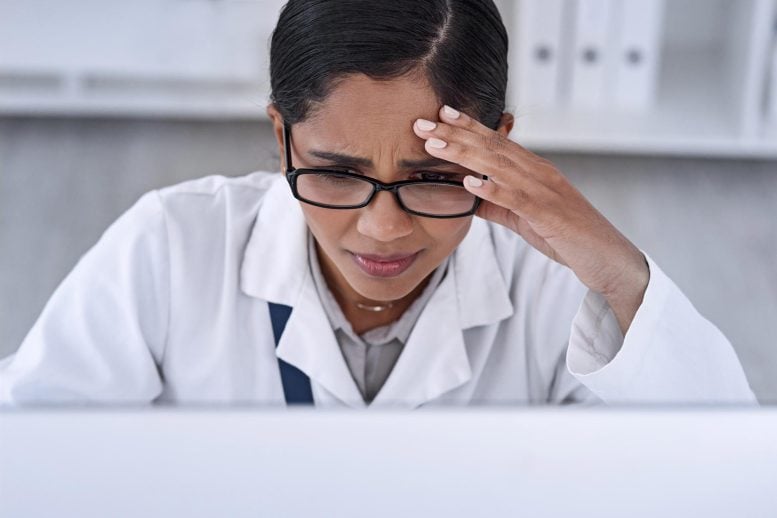 Scientist Woman Stress Worry