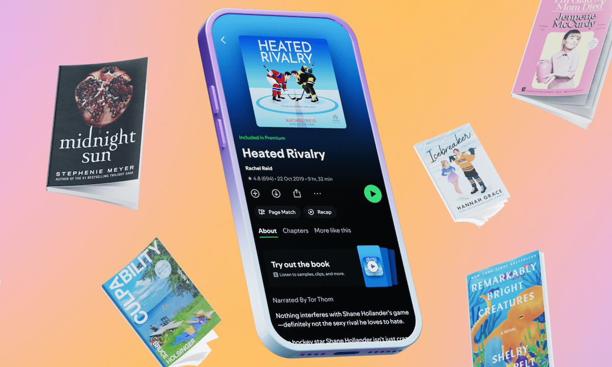 Spotify ventures into physical book sales, adds new audiobook features