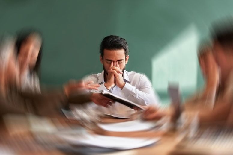 Stress Migraine Headache Businessman