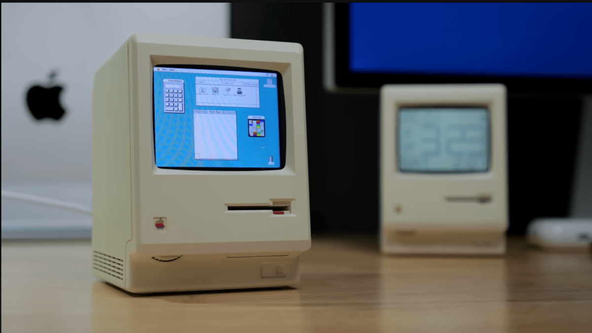 Hobbyist builds retro Apple Macintosh inside toy clock