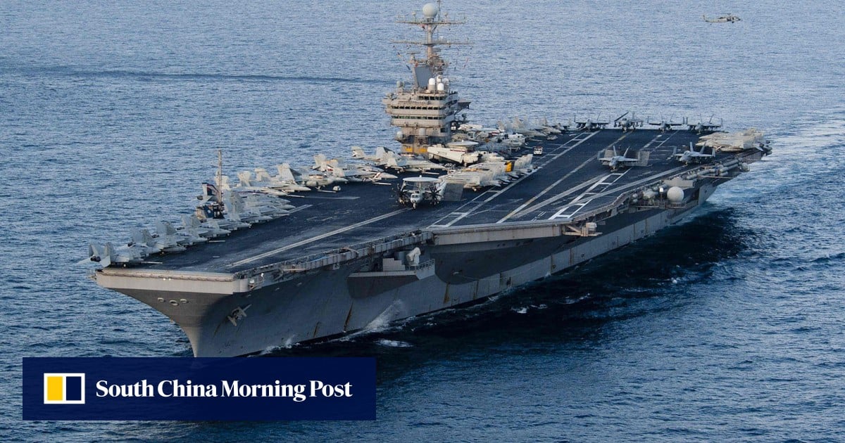 Trump hints at sending second aircraft carrier, as US and Iran plan next talks
