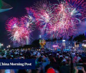 Hong Kong Lunar New Year fireworks dazzle crowds with gold ingots, horseshoes