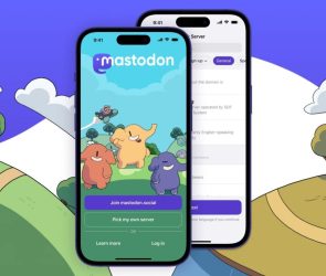 Mastodon displayed on smartphone screens