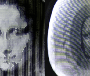 Synthetic skin reveals hidden 'Mona Lisa' when exposed to heat