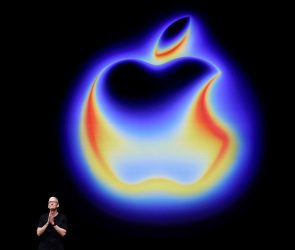 Apple CEO Tim Cook speaks during the keynote address at an Apple special event on September 09, 2025 in Cupertino, California.