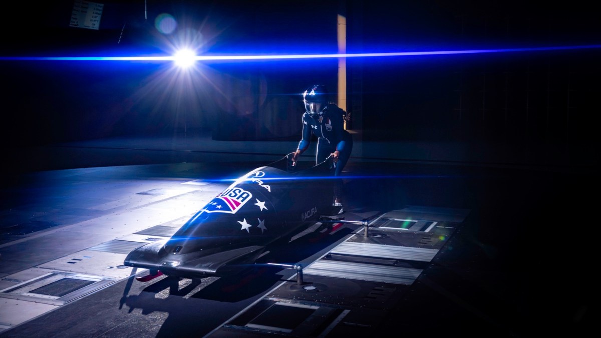 The U.S. Olympic bobsled team borrowed Honda’s wind tunnel for test runs