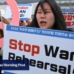 US begins large military exercise with South Korea while attacking Iran