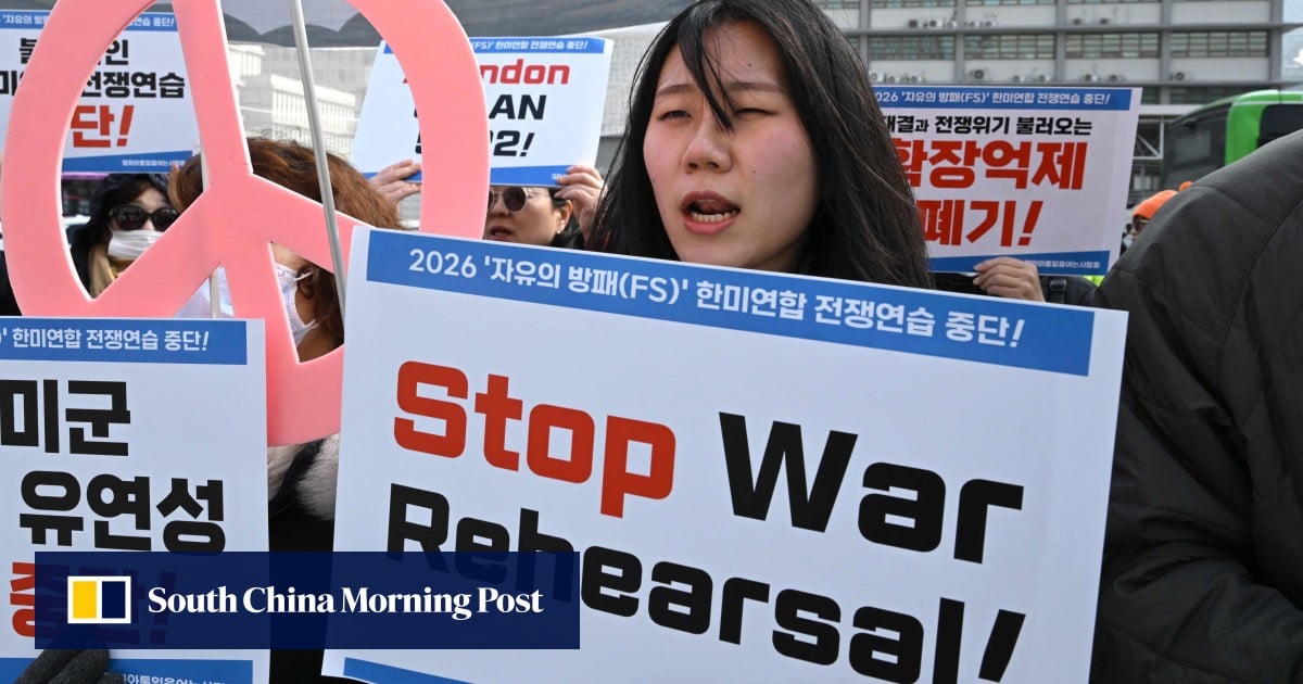 US begins large military exercise with South Korea while attacking Iran