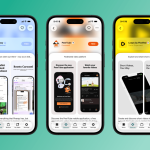 AltStore PAL on three smartphone screens