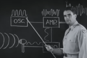 Watch a classified FM radio training video from WW2