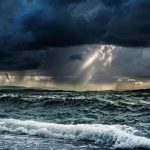 Heavy Rain Stormy Seas Ocean Lake