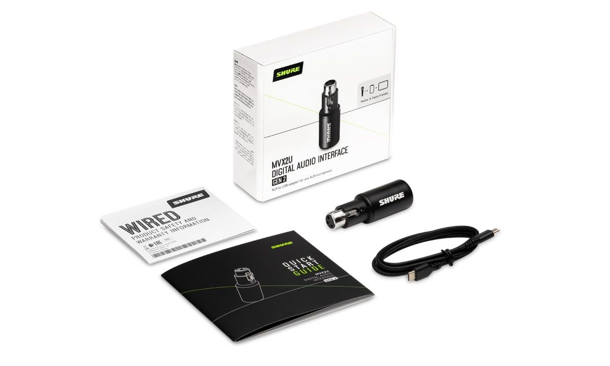 Shure’s MVX2U Gen 2 interface transforms XLR mics into travel-friendly, high-fidelity USB-C audio solutions