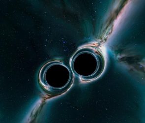 Moment Two Black Holes Merge in Space