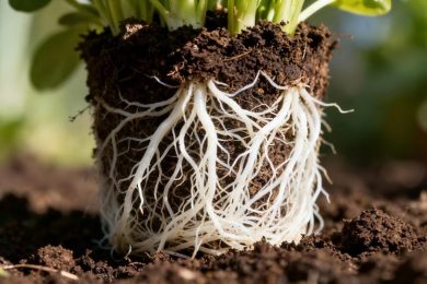 Plant Tightly Bound White Root Ball