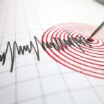 Red Concentric Circles Earthquake Seismograph