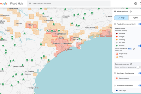 Google is using old news reports and AI to predict flash floods