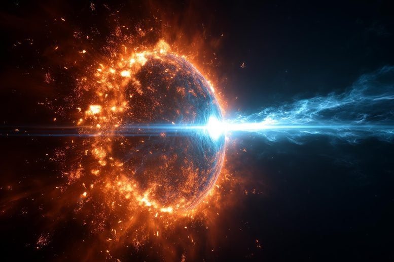 Star Collapse Black Hole Jet Art