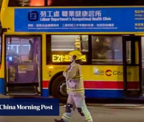 Man injured after lithium battery catches fire on Hong Kong bus