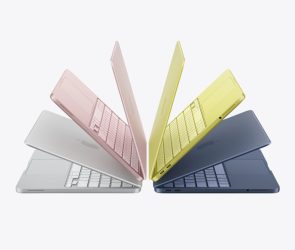 array of 4 MacBook Neo units