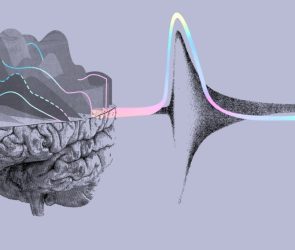 CollectivIQ, Artistic images of the brain and action potentials happening in it.